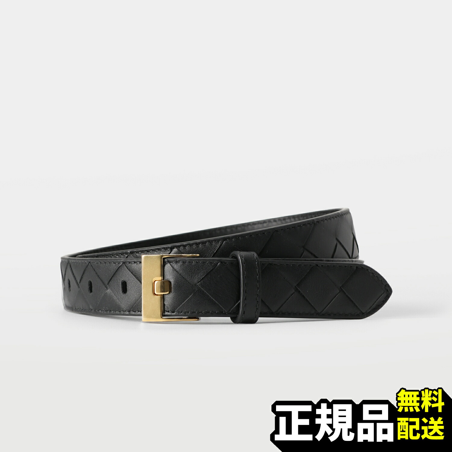 【新品 正規品】関税込み ボッテガヴェネタ BOTTEGA VENETA イントレチャート ウォッチバックル レディース レザーベルト 799048 V4R43 1019|The Feel Japan