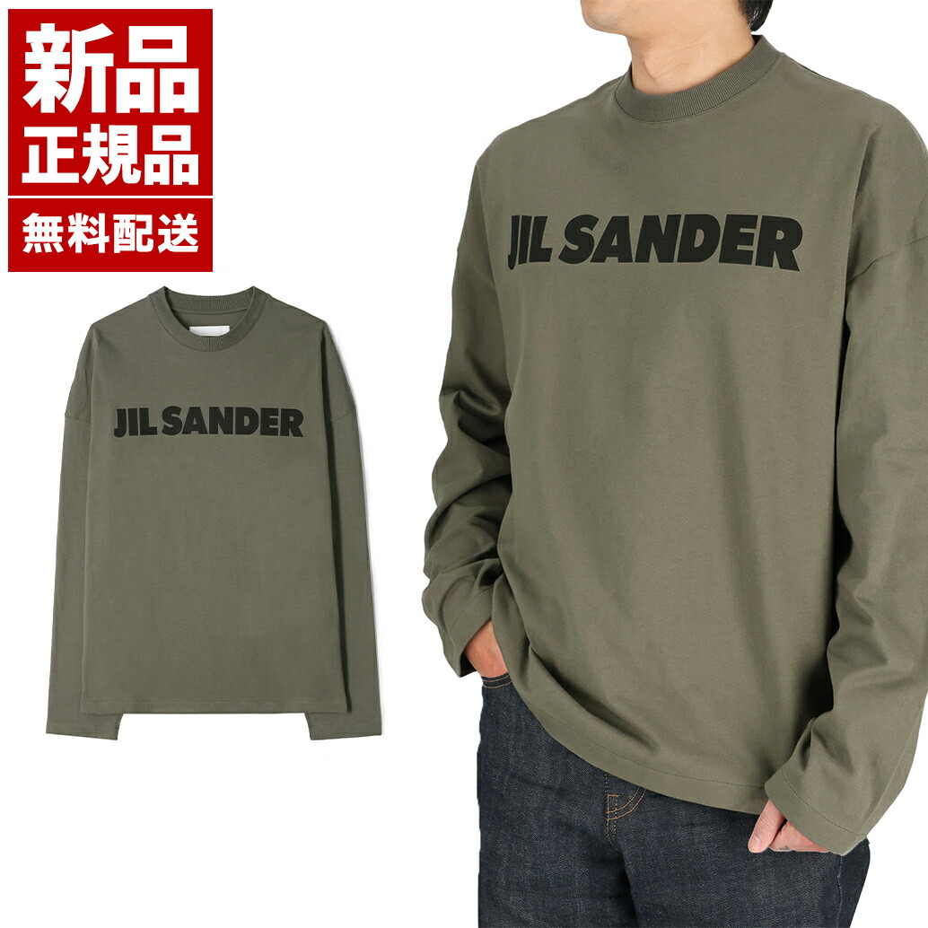 ジルサンダー メンズ 長袖Tシャツ J22GC0136 J45047 102 JIL SANDER JILSANDER ジルサンダー ロゴTシャツ トップス ロンT
