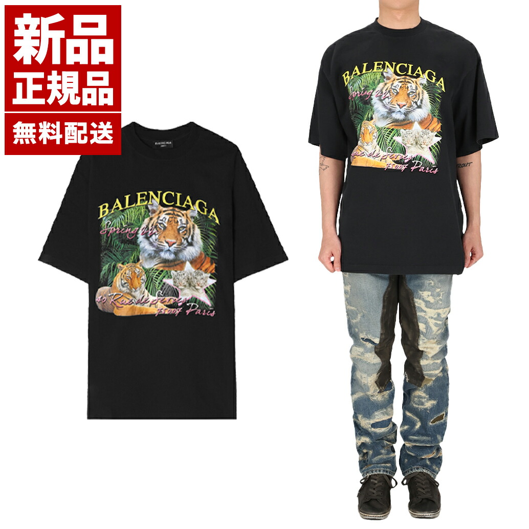 BALENCIAGA バレンシアガ gaffer Tシャツ ブラック の メンズ Gaffer Tシャツ Large Fit | Balenciaga JP