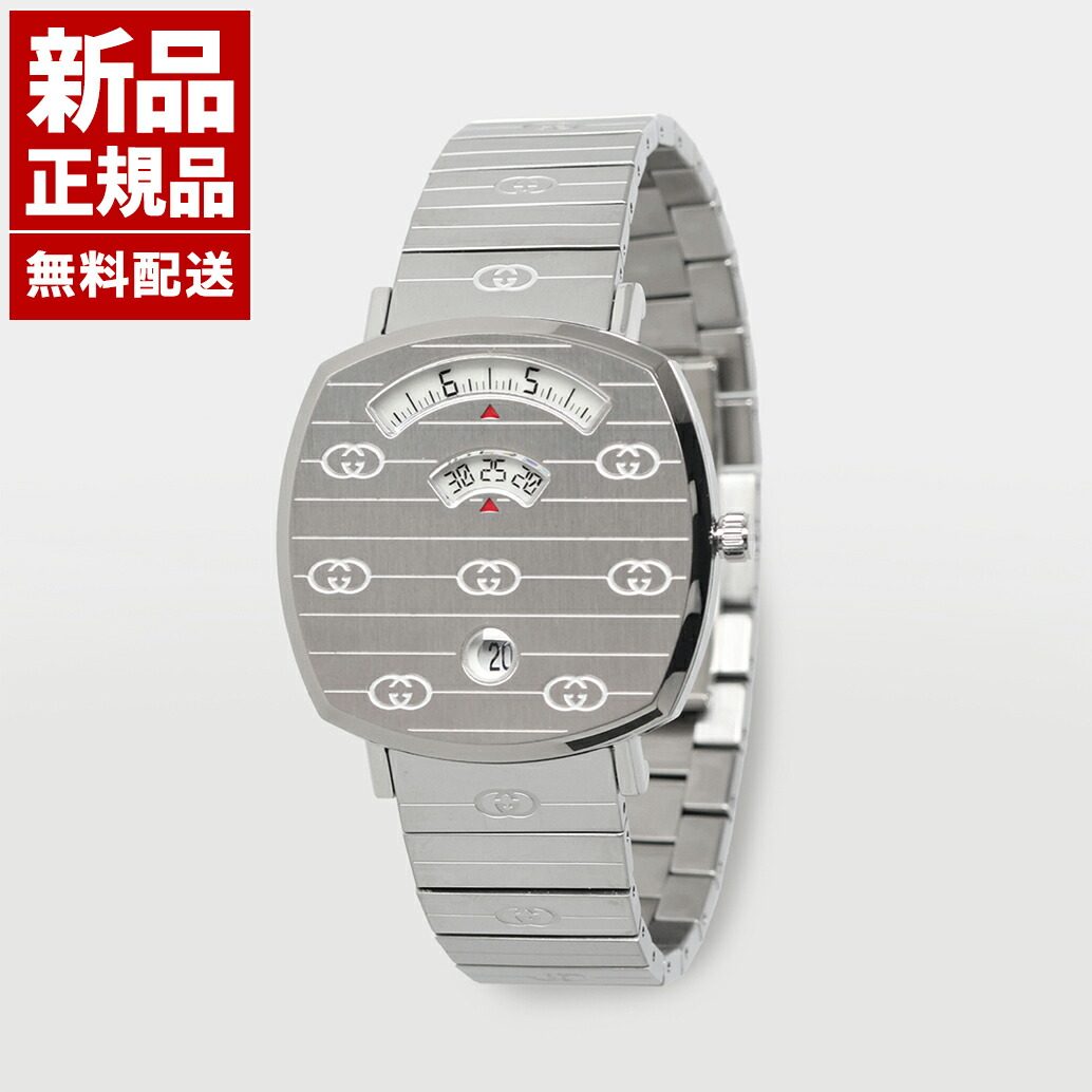 新品】GUCCI GRIP グリップ クォーツ 腕時計 シルバー 楽天市場