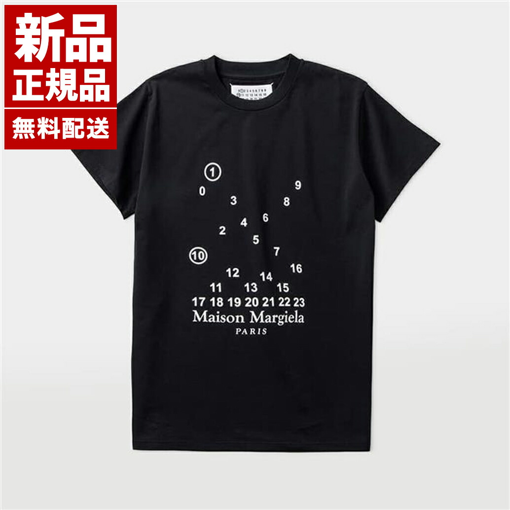 【新品 正規品】MARGIELA メゾンマルジェラ ロゴ Ｔ－シャツ Uネック 半袖 コットンＴ－シャツ レディース S51GC0516 S22816 900