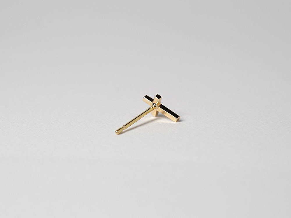 ピアス18kK1818金ゴールドレディース女性用ジュエリーアクセサリーギフトプレゼント贈り物両耳用金属アレルギー安心人気日本製国産プラチナ可送料無料K18ベイビークロスピアスラパRAPA+