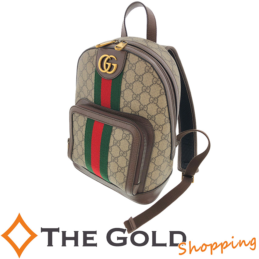 ベージュ ショルダーバッグ The Gucci ショッピング バックパック Gucci リュック スモール オフィディア ブラウン グッチ Gold Ggスプリーム バッグ 札幌狸小路3丁目店 現品限り スモール グッチ 中古 代引不可