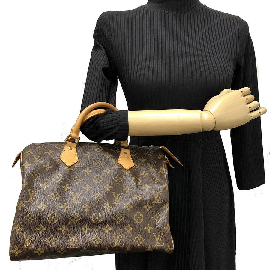蔵 ルイヴィトン スピーディ 30 M モノグラム ブラウン 茶色 ハンドバッグ Louis Vuitton ボストンバッグ Fucoa Cl