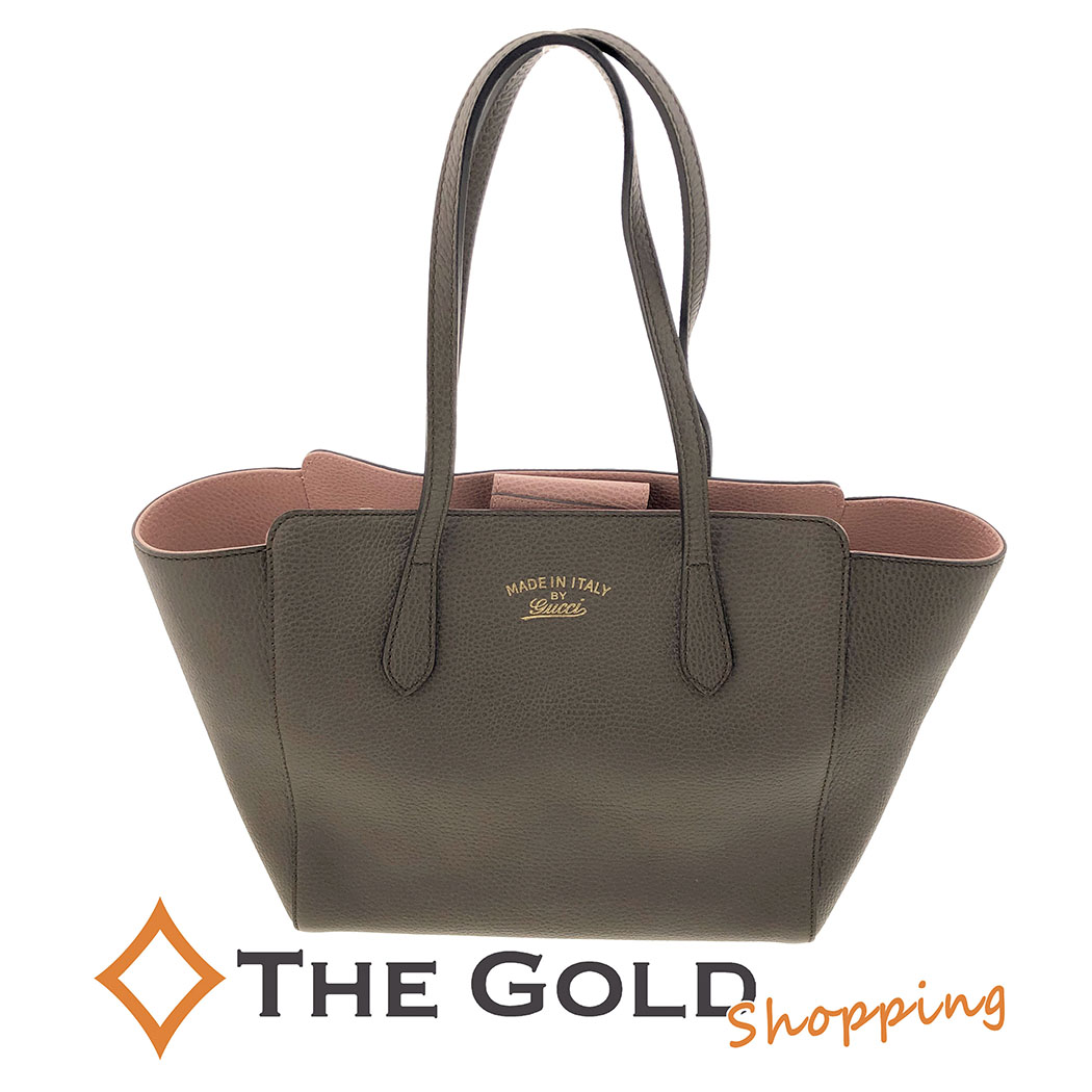 【楽天市場】GUCCI スウィングトートバッグ 354408 ブラウン ピンク バイカラー レザー レディース グッチ 【中古】：THE ...