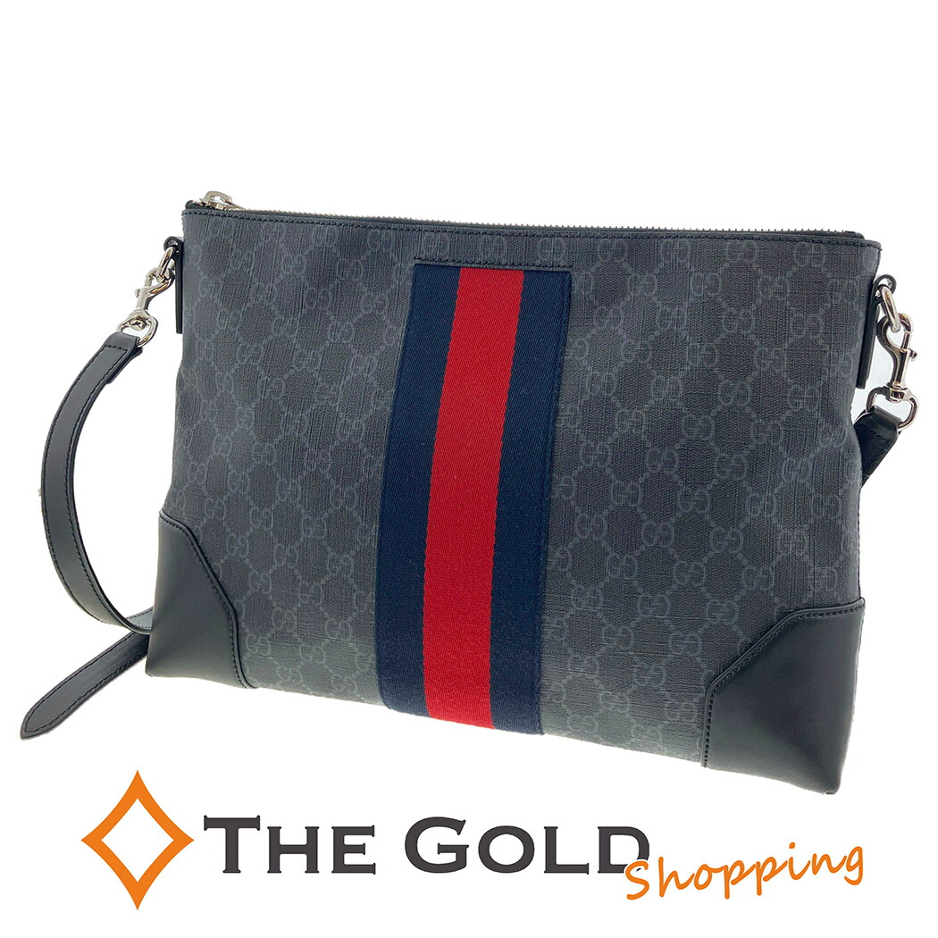 値下げ グッチ メッセンジャーバッグ ロゴプレート 斜め掛け A4収納可 黒 楽天市場】【未使用品】【バッグ】 GUCCI グッチ クレスト