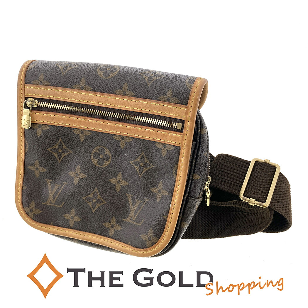LOUIS VUITTON バムバッグ・ボスフォール M40108 モノグラム キャンバス ブラウン 茶色 斜め掛け ショルダーバッグ ルイヴィトン 【中古】 p2603
