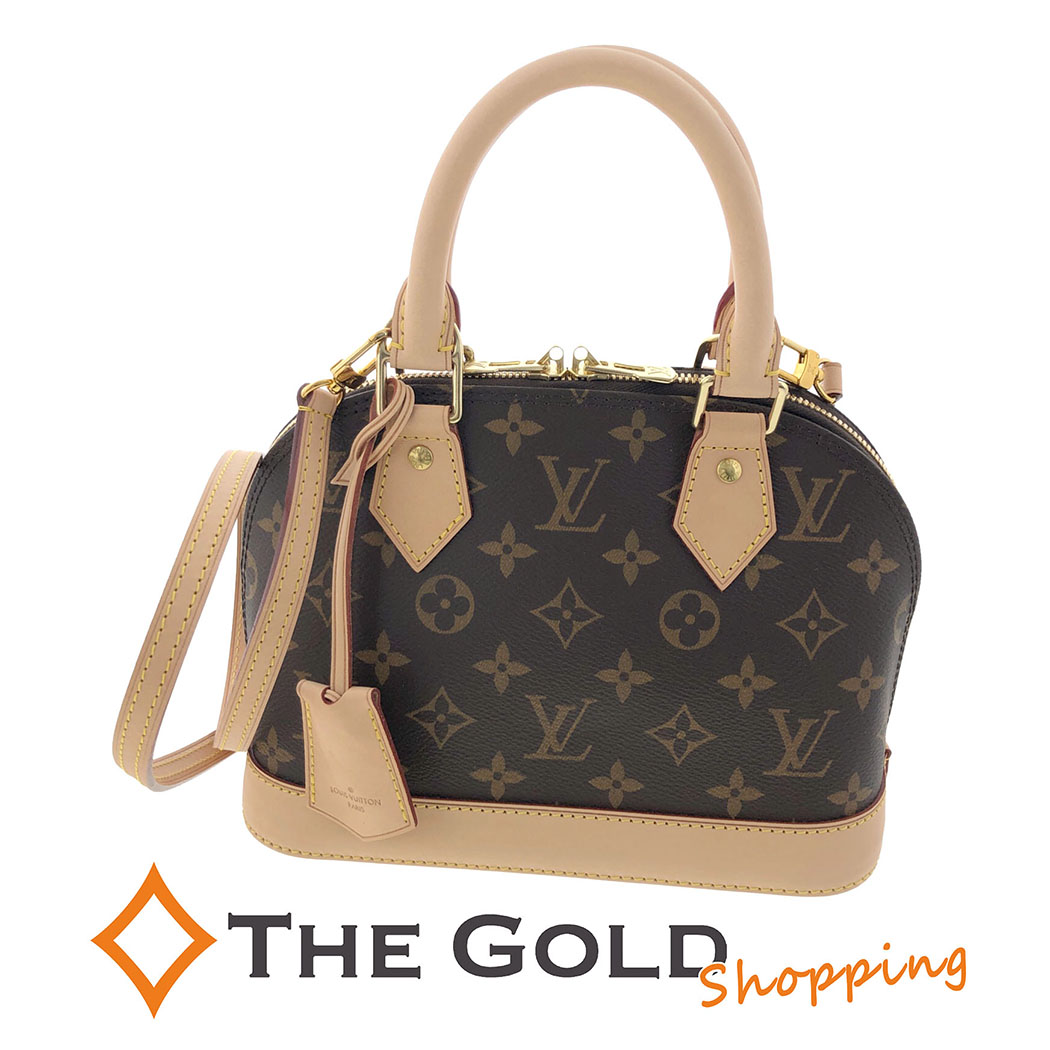 LOUIS VUITTON アルマBB M53152 モノグラム キャンバス ブラウン 2WAY ハンド ショルダーバッグ レディース ルイヴィトン 【中古】