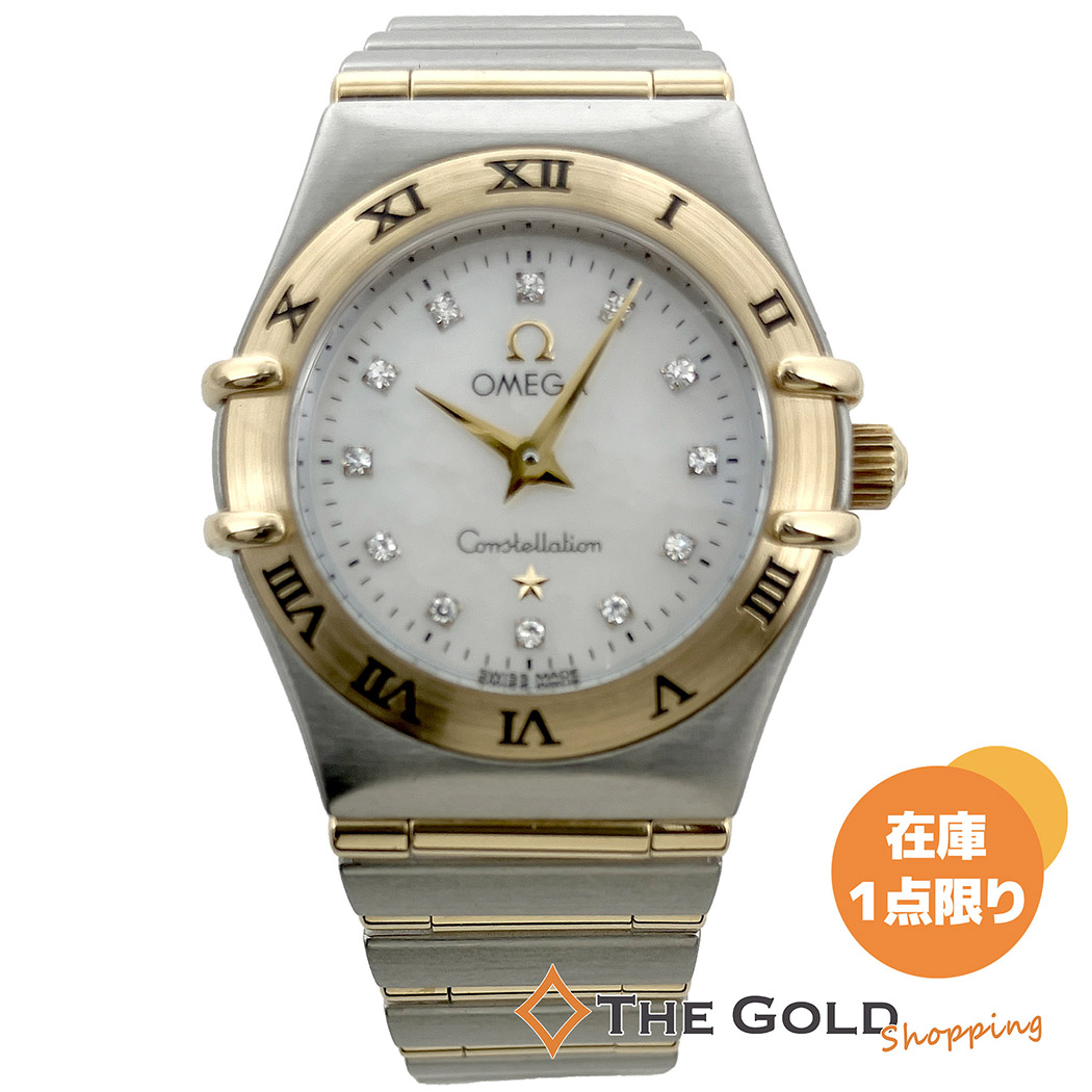 OMEGA コンステレーション 1262.75 電池交換済 12ポイント ダイヤインデックス クォーツ 腕時計 レディースウォッチ オメガ 【中古】 110,000円
