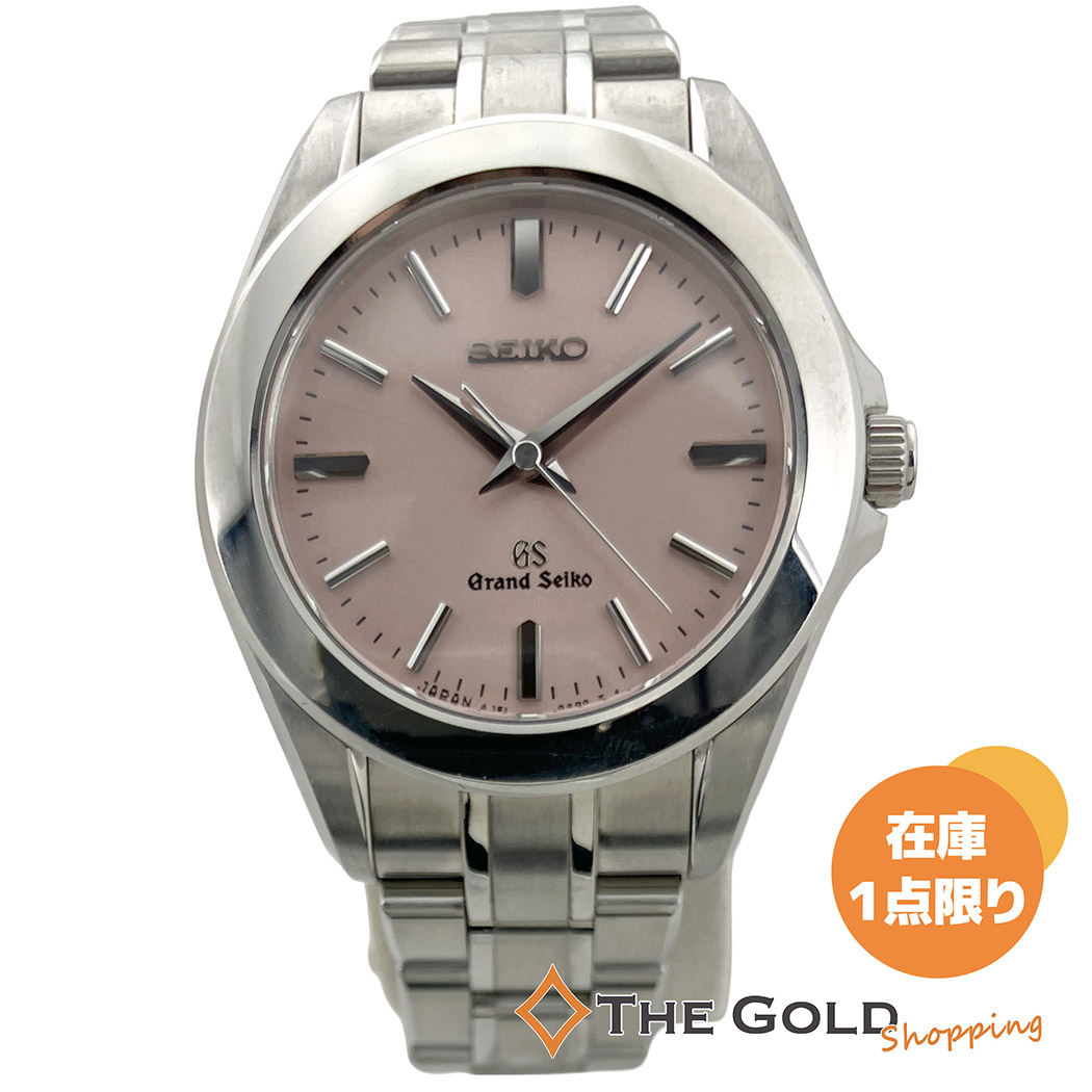 SEIKO グランドセイコー STGF045 28mm ピンク文字盤 クォーツ ステンレス 腕時計 レディース ウォッチ セイコー 【中古】