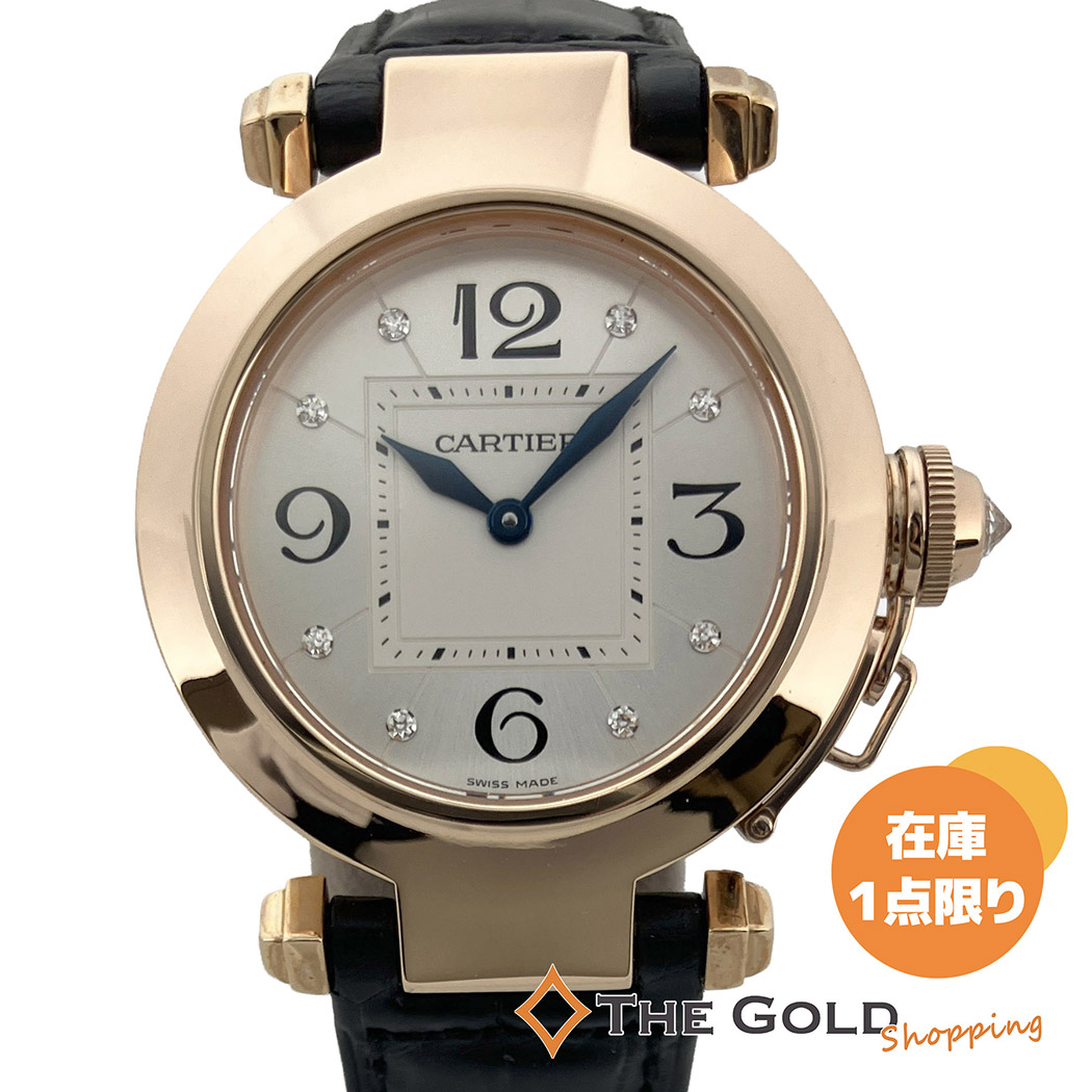Cartier パシャ WJ11913G 仕上げ済 ピンクゴールド Au750 金無垢 クォーツ 腕時計 レディース ウォッチ カルティエ 【中古】｜THE GOLD ショッピング