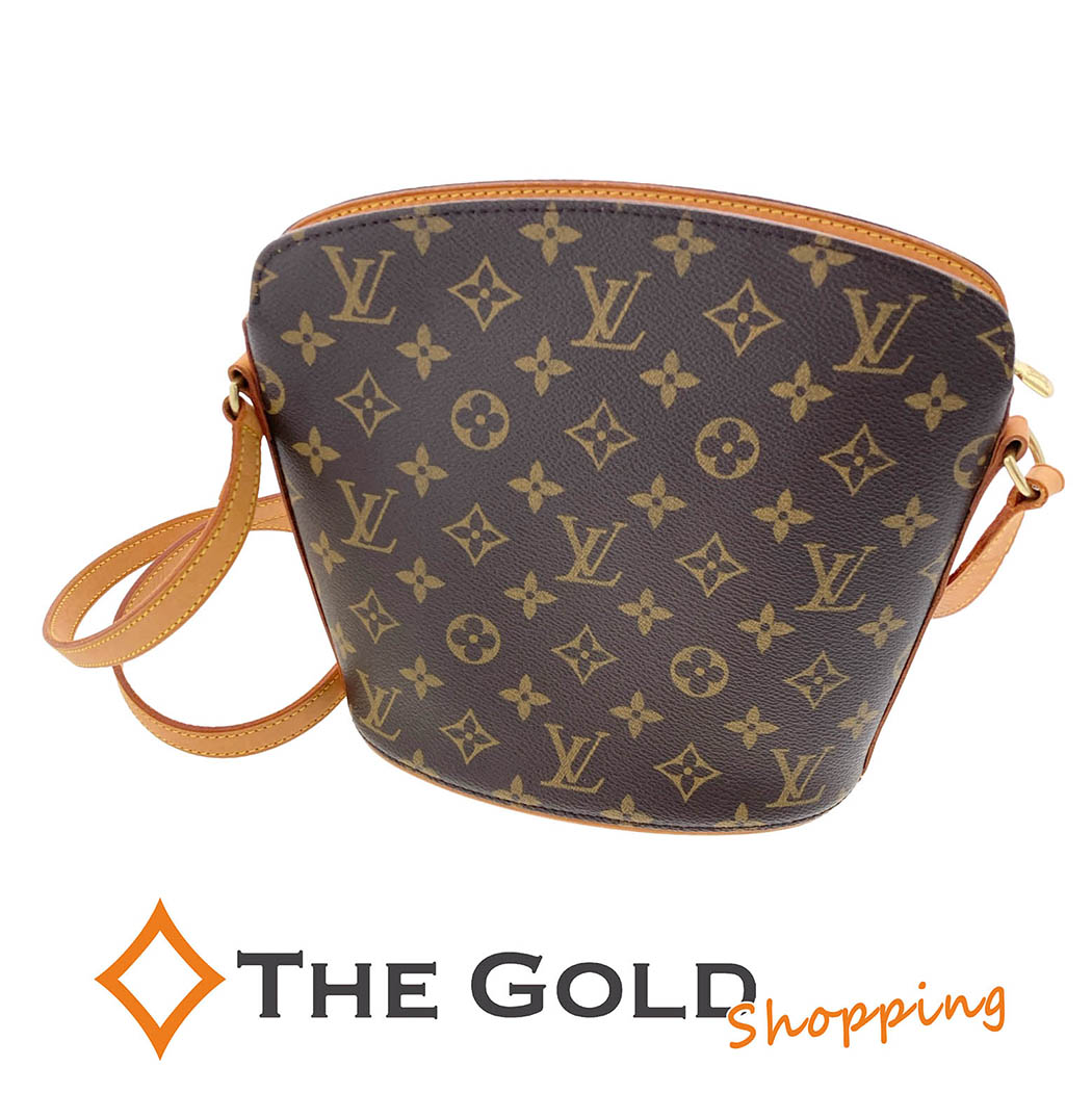 LOUIS VUITTON ドルーオ M51290 モノグラム キャンバス ブラウン ショルダーバッグ レディース ルイヴィトン 【中古】｜THE GOLD ショッピング
