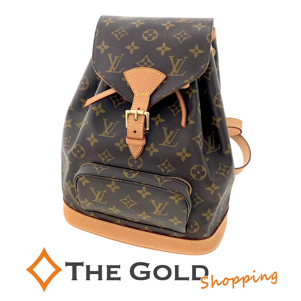 LOUIS VUITTON モンスリMM M51136 モノグラム キャンバス ブラウン リュックサック レディース メンズ ルイヴィトン 【中古】|THE GOLD ショッピング