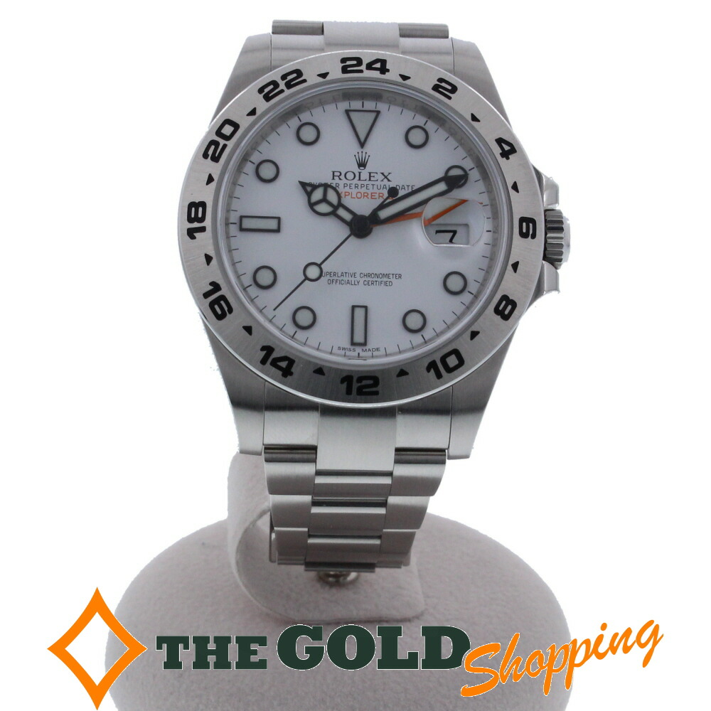 白文字盤 216570 エクスプローラー2 未使用！ ランダムシリアル ROLEX ロレックス メンズ腕時計 保証書付き