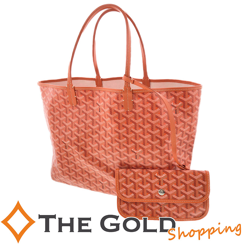 工場直送 中古 ゴヤール Goyard サンルイpm トートバッグ オレンジ 橙 コーティングキャンバス ハンドバッグ ザ ゴールド The Gold ショッピング Seal限定商品 Comptia Downtownecommerce Com