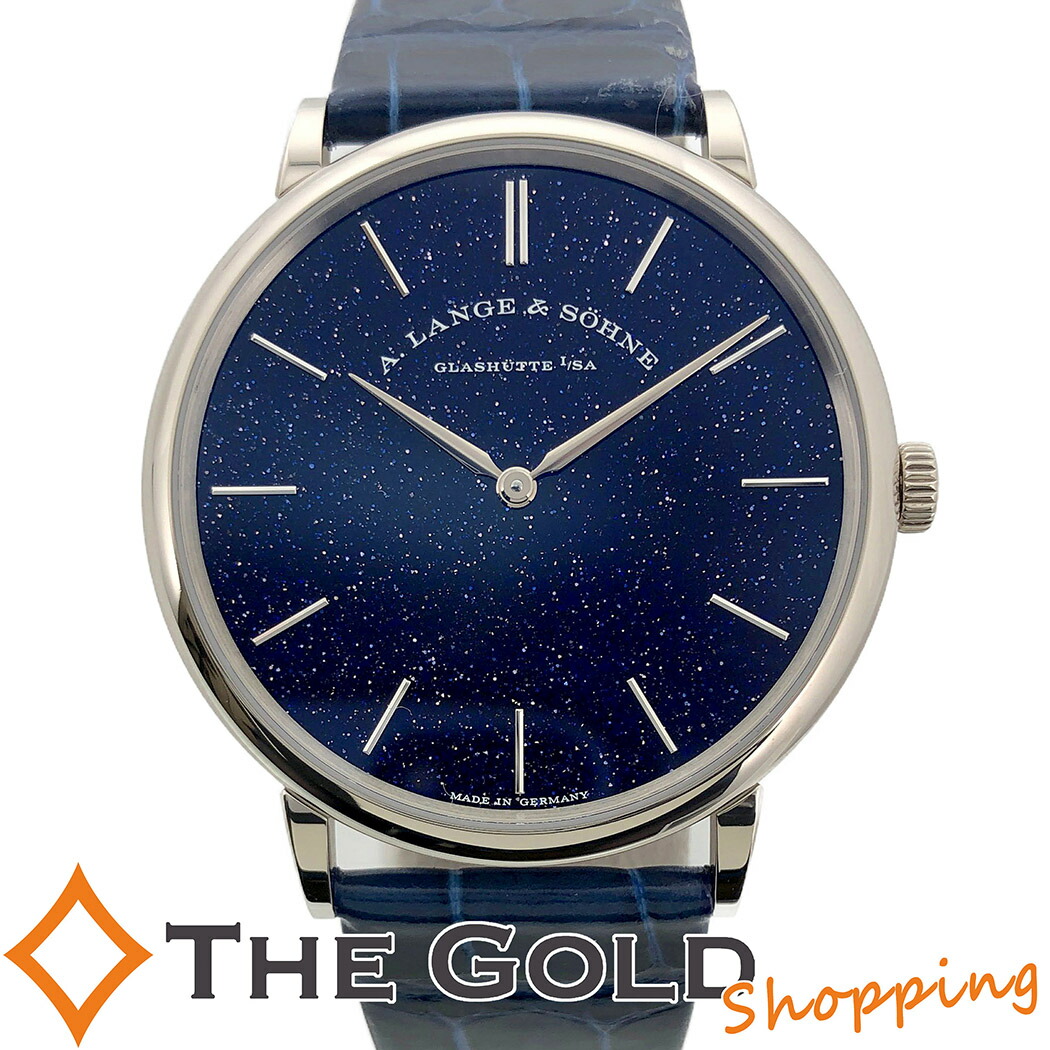 中古 ランゲ ゾーネ サクソニア フラッハ コッパーブルー 21年2月 国内 39mm 磨き済 手巻き K18 750 5 086 Ls53ax Lange Sohne 腕時計 メンズ 男性用 Diametriks Com