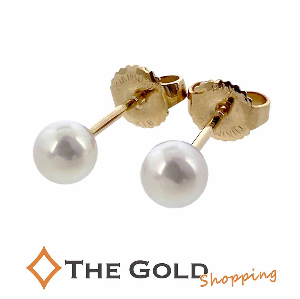 ミキモト　ベビーパール　18金　ピアス　新品同様 楽天市場】ミキモト MIKIMOTO ピアス ベビー パール 3.6mm珠 K18YG