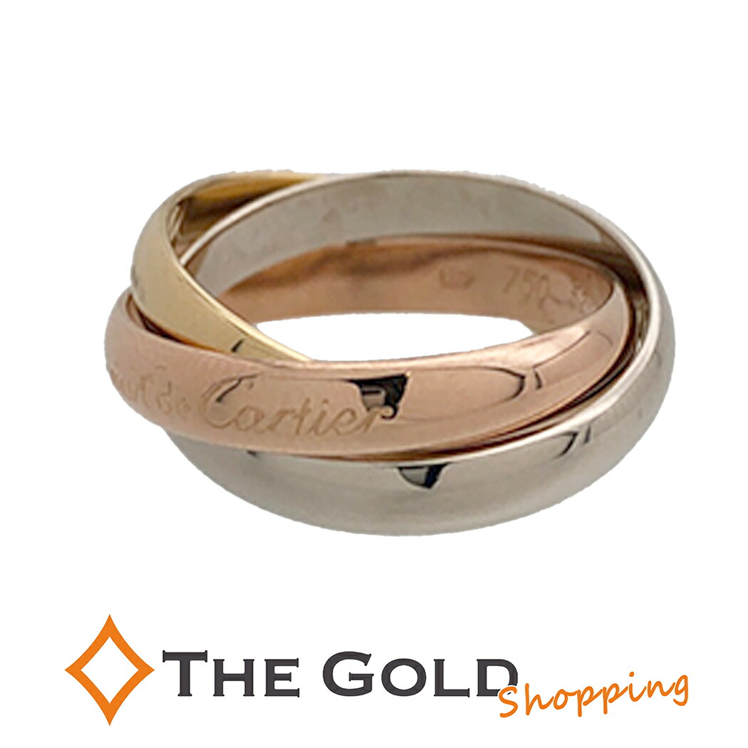 楽天市場】カルティエ Cartier トリニティリング 細タイプ 52号
