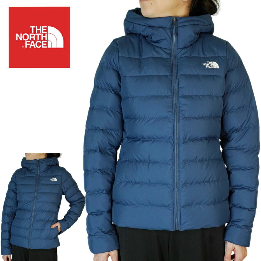 ノースフェイス THE NORTH FACE レディース ジャケット W ACONCAGUA 3 HOODIE ウィメンズ アコンカグア 3 フーディ SHADY BLUE シェイディブルー アウター ダウン ナイロン 青 上着 アウトドア ロゴ フード キャンプ 軽量 防寒 ストリート
