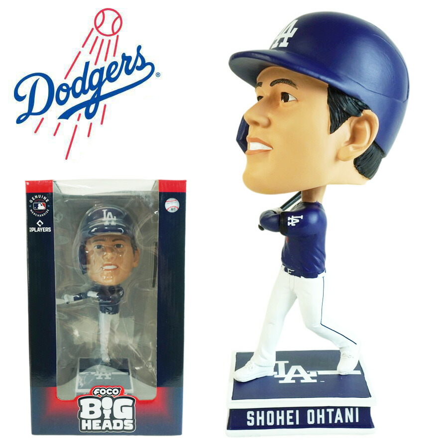 【楽天市場】大谷翔平 ボブルヘッド 9.5インチFOCO MLB BIG HEADS 9.5INCHLA DODGERS ロサンゼルス  ドジャースメジャー リーグ ベースボールマスコット フィギュア フィギア限定 公式グッズ シリアルナンバー 24.13cm野球 スポーツ キャラクター  ...