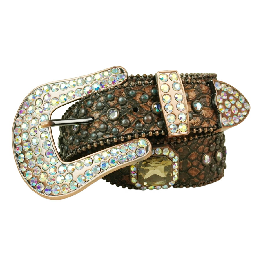 楽天市場】KAMBERLEY GROUPGENUINE LEATHER BLING BELTレザーベルト