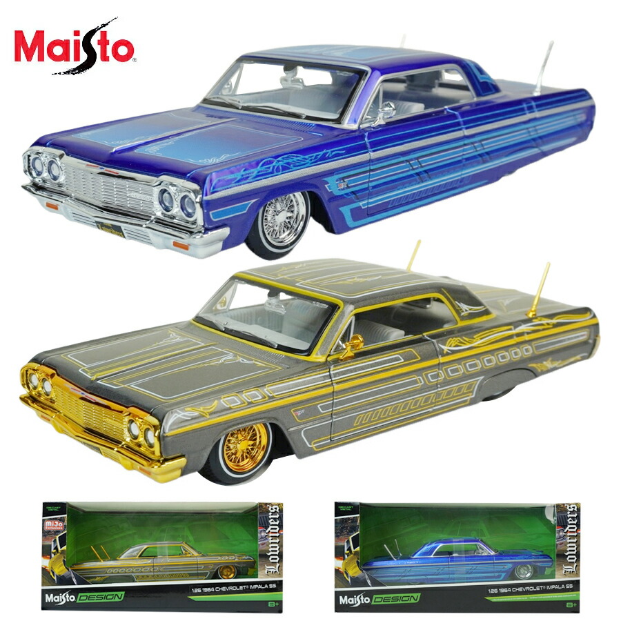 楽天市場】ダイキャスト 1/24 箱入り ミニカー1964 CHEVROLET IMPALA