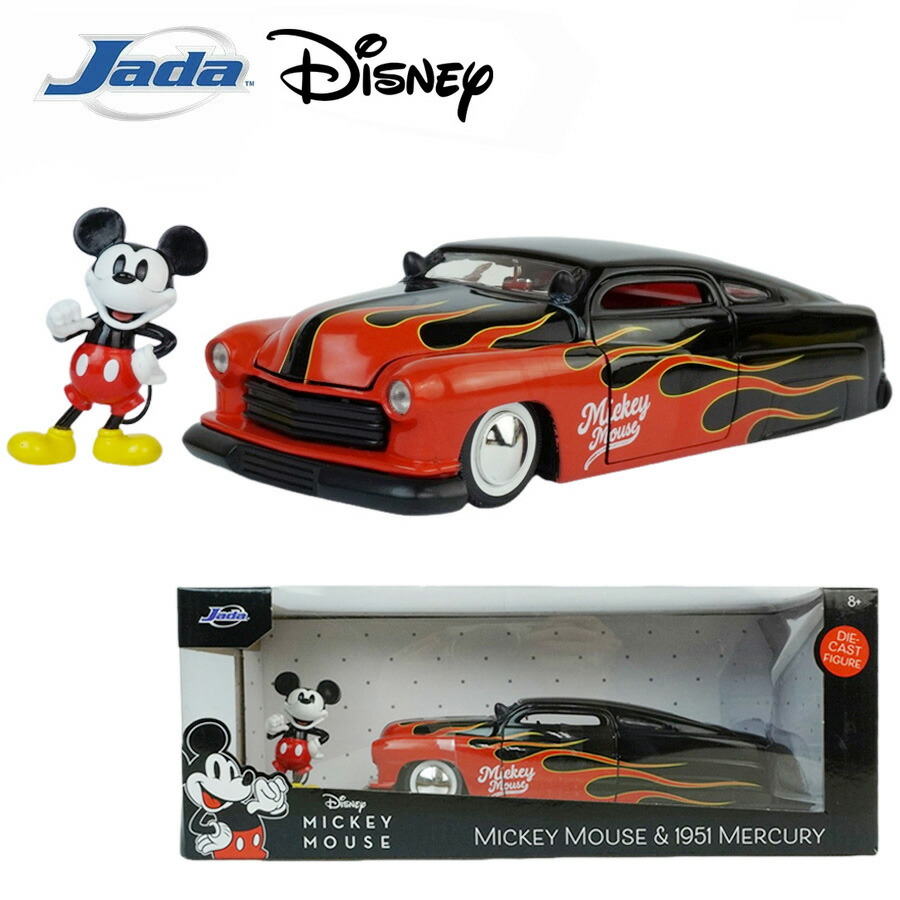 ダイキャスト 1/24 九鼎大呂 ミニカー\u003cBR\u003eJADA DISNEY MICKEY MOUSE 1951 MERCURY\u003cBR\u003eウォルトディズニー ミッキーマウス 水銀\u003cBR\u003e黒いこと 赤いこと BLACK RED 置き目乗馬者\u003cBR\u003eキャラ アメ車 熱っぽい極点 図形付き添い人