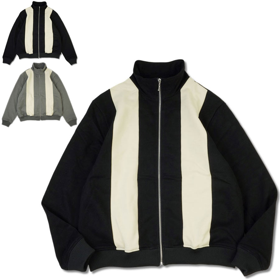 男女兼用 上衣取り替えっこ 流汗 上衣 Switch Sweat Blouson\u003cBR\u003eLAUNCH ベーシック TRADEラウンチベーシックトレードGREY 薄墨色 BLACK ブラックトラックジャケット プルオーバー 流汗 2声の調子 レトロ