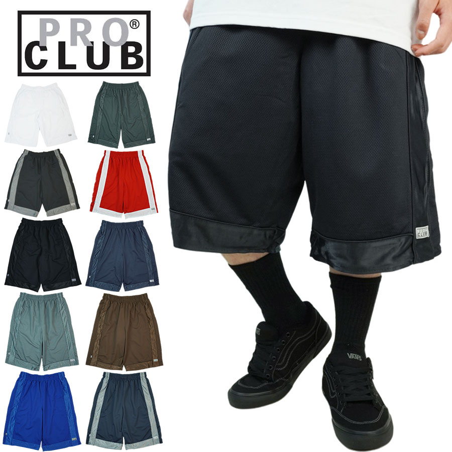 楽天市場】プロクラブ PRO CLUBメンズ ショーツCOMFORT MESH
