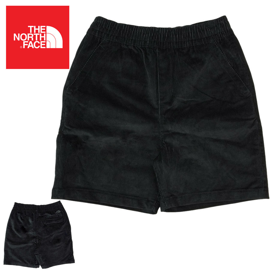 ノースフェイス THE NORTH FACE メンズ ショーツ USA企画 日本未入荷 M UTILITY CORD EASY SHOTS メンズユーティリティーコーデュロイ イージー ショート パンツ ブラック 黒 コール天 ゴム ズボン 半ズボン ハーフパンツ ハーパン
