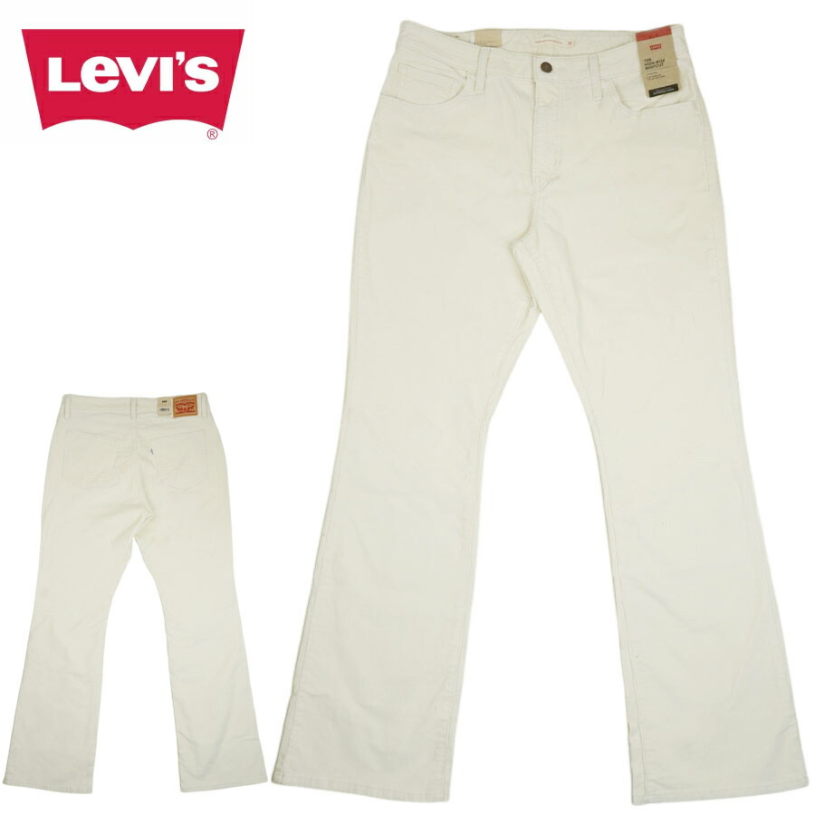メンズ レディース デニムパンツ リーバイス LEVI'S コーデュロイパンツ 725 HIGH RISE BOOTCUT オフホワイト CORDUROY OFF WHITE クラシック レトロ フレア ジーンズ ジーパン クラシック ヴィンテージ ブーツカット