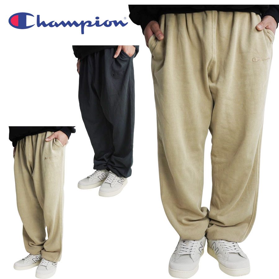 チャンピオン メンズ パンツ GF137 CHAMPION GARMENT DYE SWEAT PANT ガーメントダイ スウェットパンツ VINTAGE DYE COUNTRY WALNUT(ビンテージダイカントリーウォルナット) VINTAGE DYE BLACK(ビンテージダイブラック) 黒 ベージュ USA シンプル スポー