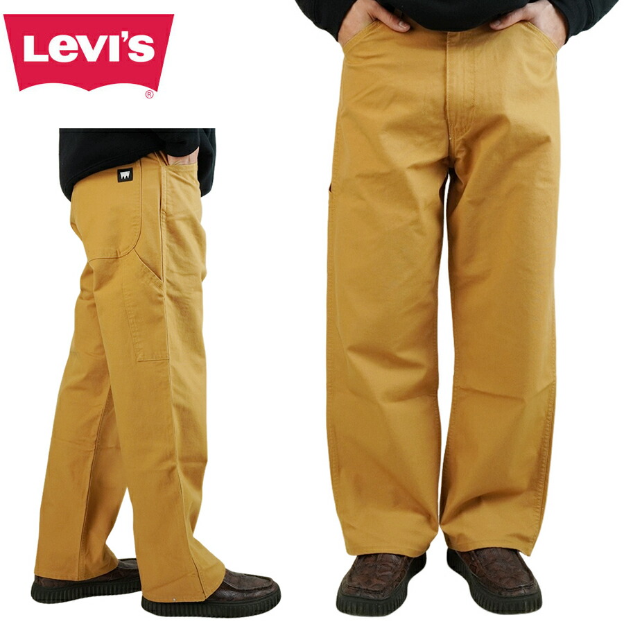 メンズ デニムパンツ リーバイス LEVI'S CARPENTER CROPPED PANTS カーペンタークロップドパンツ BROWN SUGAR ブラウンシュガー ワーク カジュアル 短め 半端丈 ジーンズ ジーパン クラシック ヴィンテージ ペインター