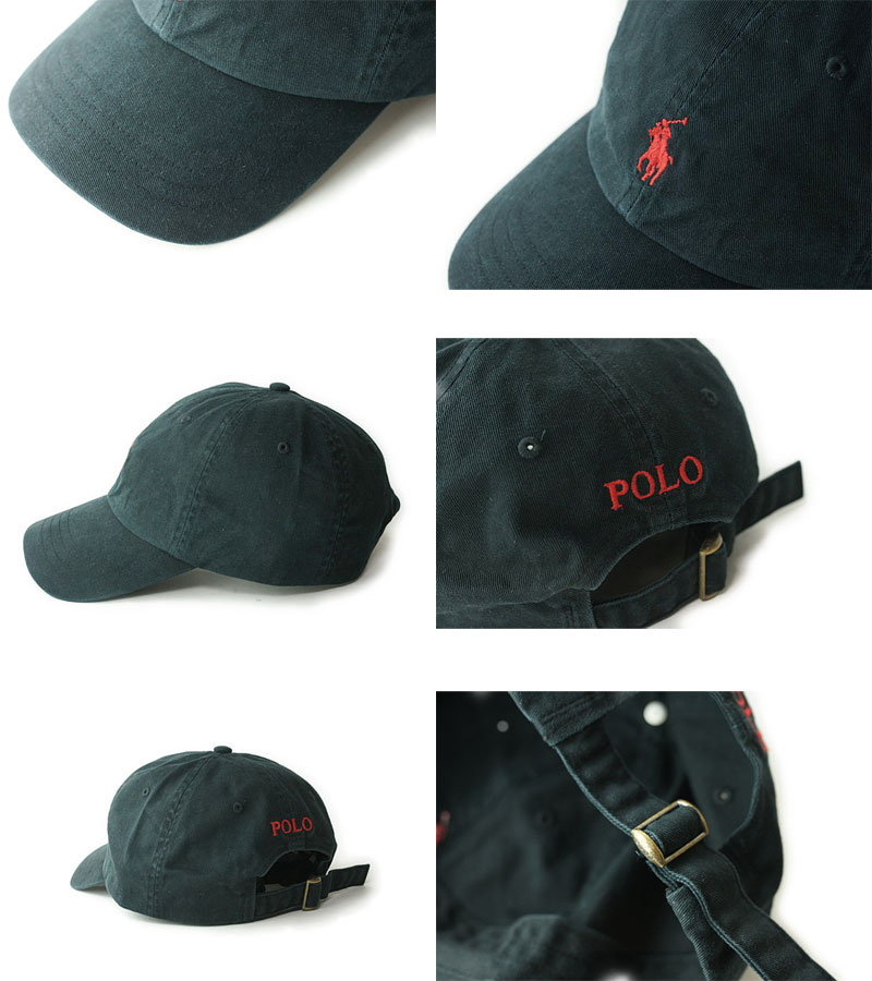 ralph lauren black and red cap