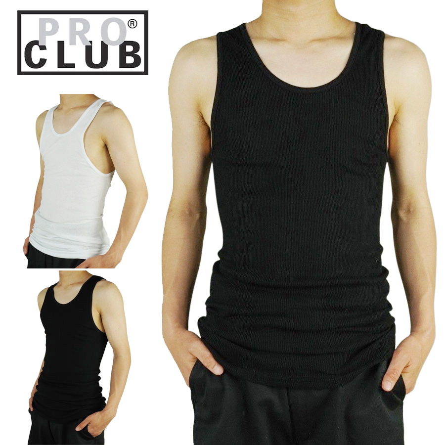プロクラブ Pro Clubメンズ タンクトップ3 Pack Mens Athretic Shirts Tanktop3パック メンズアスレチックシャツ タンクトップ 3枚セットblack ブラック White ホワイト 黒 白 インナー 袖なし ノースリ スポーツ トレーニング チカーノ Sale 70 Off