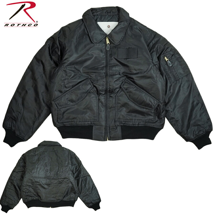 ロスコ ROTHCO メンズ ジャケット CWU-45P FLIGHT JACKET CWU-45P フライトジャケット 7522 ブラック BLACK MA-1 無地 オレンジ 黒 ミリタリー 男女兼用