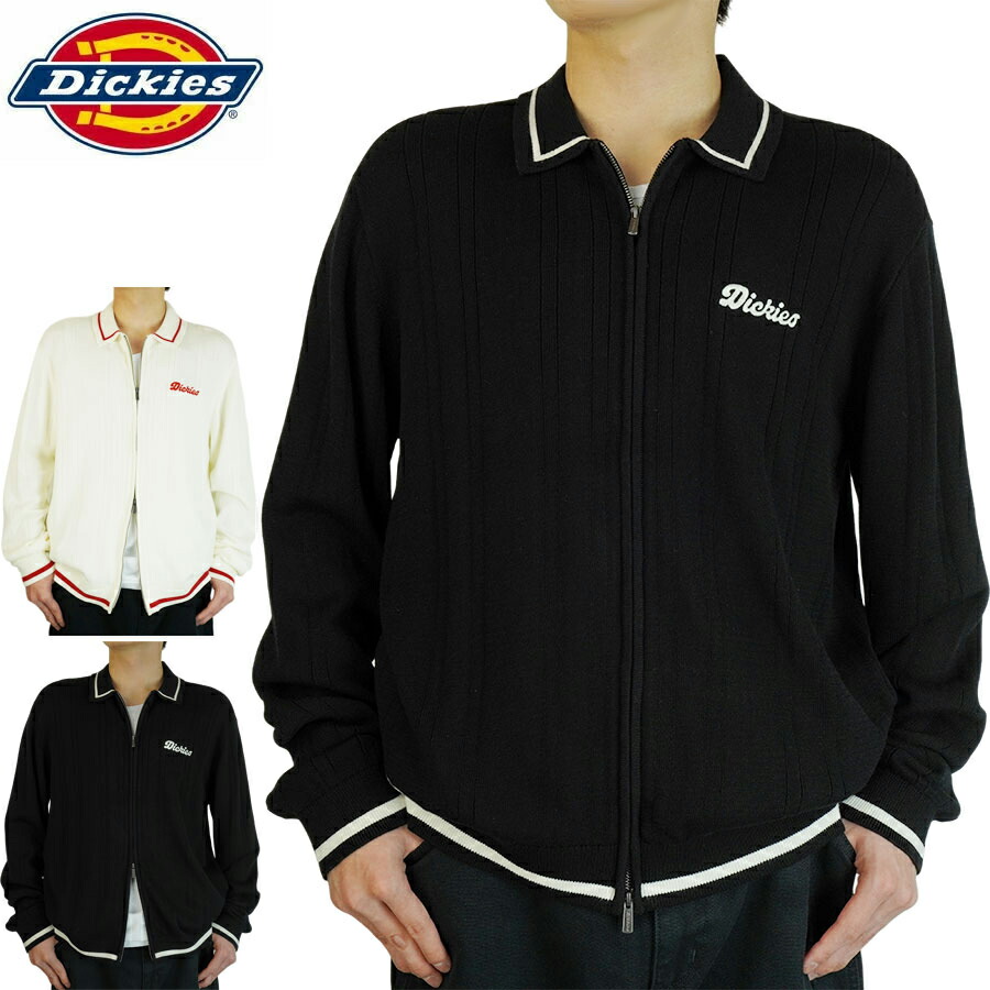 \u003cBR\u003eDICKIES ディッキーズメンズ ジレー\u003cBR\u003eルイス町 フルジップ ジレー LEWISTOWN FULL ZIP CARDIGAN\u003cBR\u003eBLACK 黒いこと EGRET 白いこと 細工物スケーター TATOO 置き目馬のり 御役目着