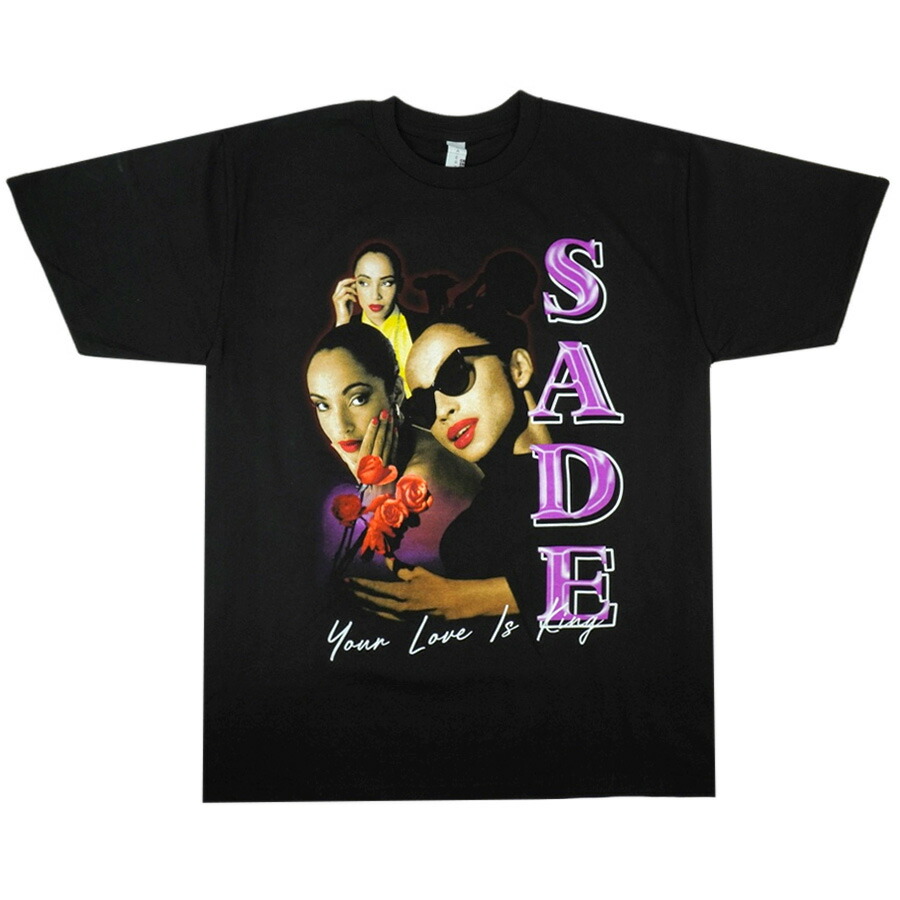 【楽天市場】【クリックポスト対応可】メンズ TシャツSADE SMOOTH OPERATOR TEEシャーデー スムース オペレーター TシャツBLACK(ブラック)アーティスト  歌手 プリント ミュージック イラスト ロゴ イギリス バンド ソウル MUSIC : THE MATERIAL ...