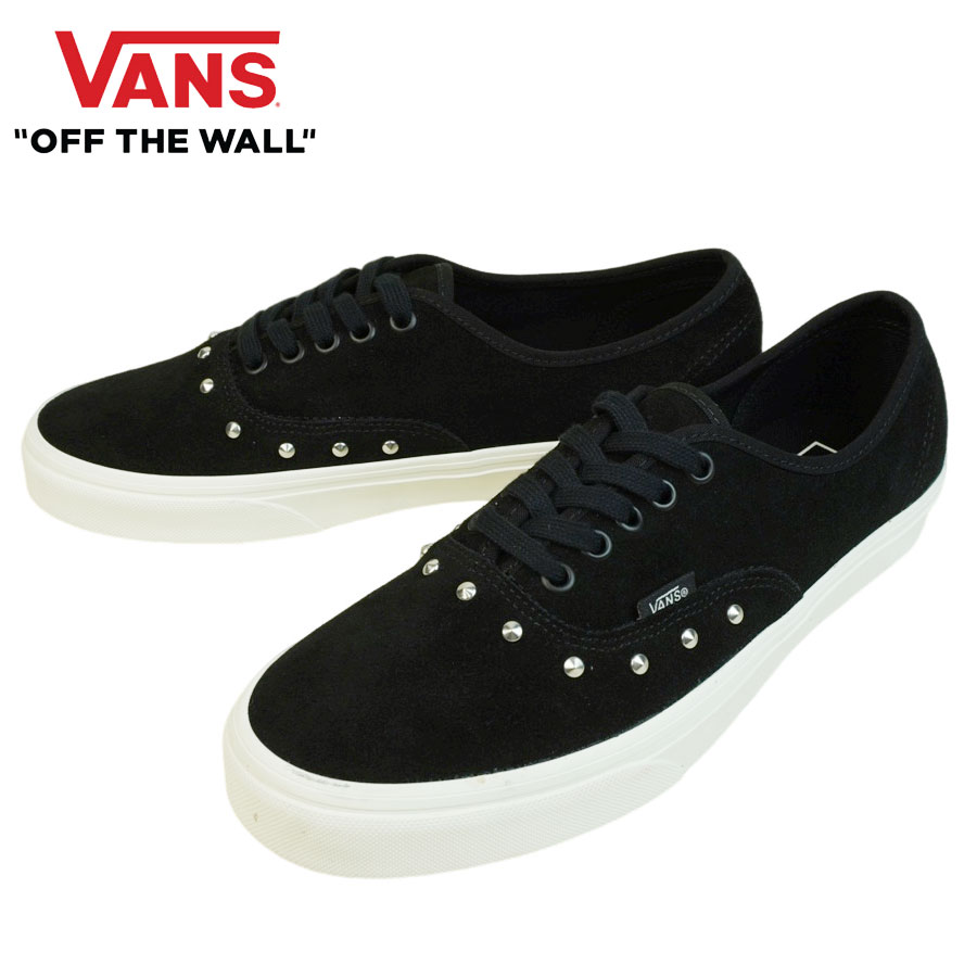 VANS スニーカー VANS ヴァンズ バンズ AUTHENTIC オーセンティック スタッズ スエード ブラック メタルスタッズ 黒 グランジ パンク ロック スエード メンズ レディース スニーカー 靴 ローカット スケシュー