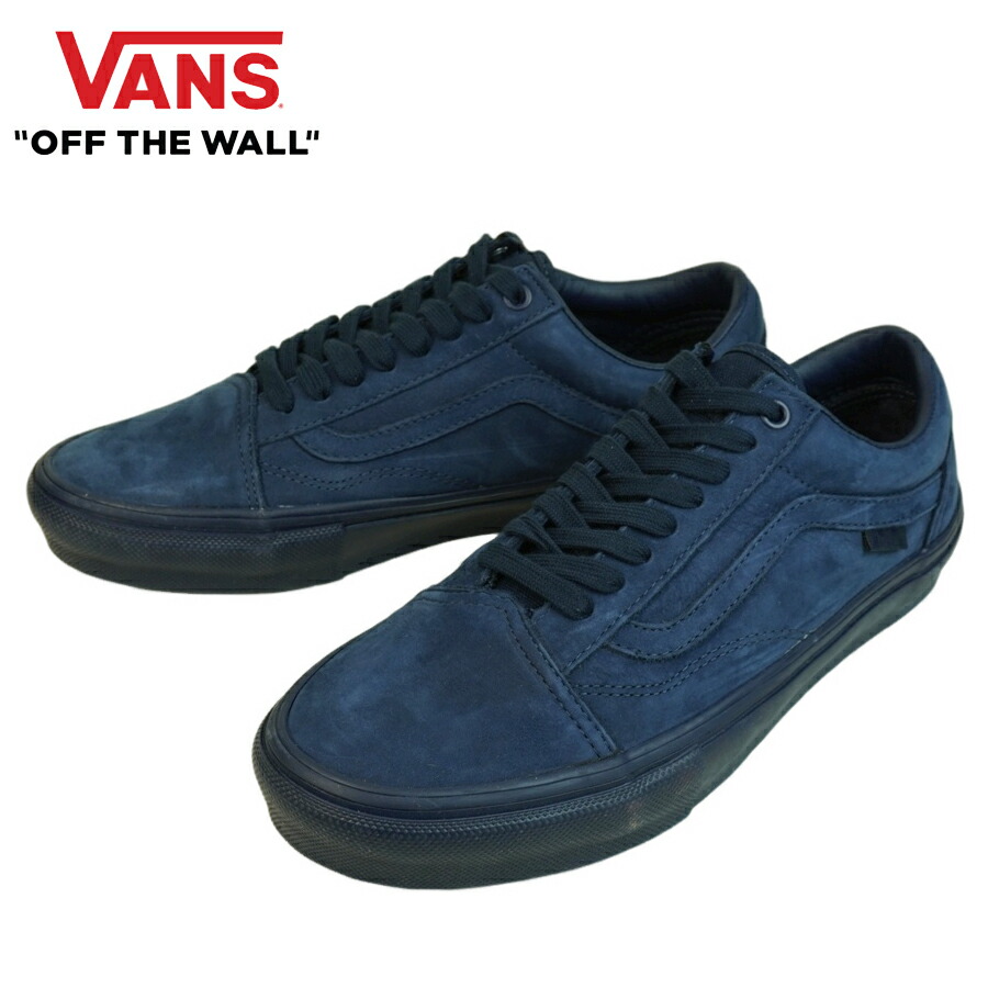 VANS スニーカー VANS ヴァンズ バンズ 【箱なし】 OLD SKOOL オールドスクール Mono Dark Blue モノダークブルー ネイビー 紺 レザー ヌバック スエード スウェード メンズ レディース スニーカー 靴 ローカット sk8 スケシュー
