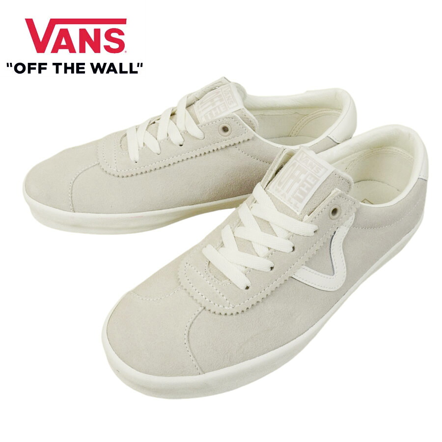 VANS スニーカー VANS ヴァンズ バンズ 【箱なし】 SPORT LOW スポーツ ロー SUEDE FRENCH OAK/MARSHMALLOW スエード フレンチオーク/マシュマロ ベージュ 白 淡色 ロゴ レザー メンズ レディース スウェード 靴 レトロ クラシック ヴィンテージ