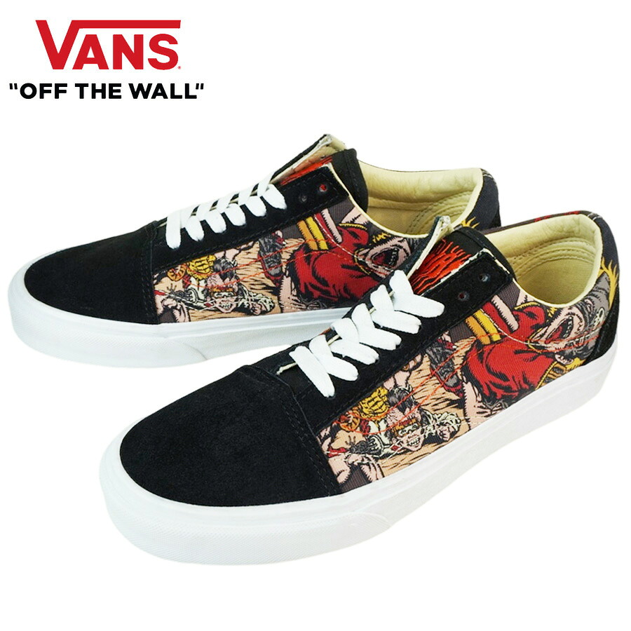 VANS バンズ ヴァンズOLD SKOOL オールドスクール ジオ・ゼッグラー(OTW GALLERY) DWIKY KAアーティスト ブラック グラフィック 総柄メンズ レディース スニーカー 靴 ローカット sk8 スケシュー|THE MATERIAL WORLD