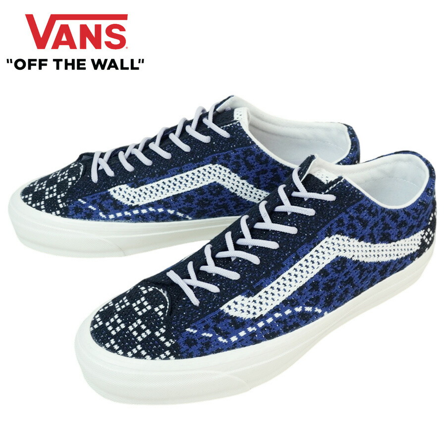 VANS スニーカーVANS ヴァンズ バンズLX OLD SKOOL 36 EK オールドスクール 36CHEETAH NAVY チーターネイビー ニット レオパード 幾何学紺 黒 白 ジャガード ホワイトメンズ レディース スニーカー 靴 ローカット sk8 スケシュー｜THE MATERIAL WORLD