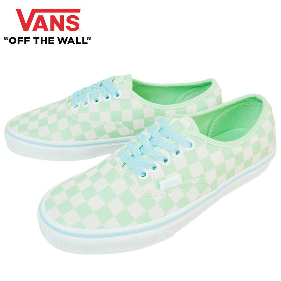 \u003cBR\u003eVANS スニーカー\u003cBR\u003eVANS ヴァンズ バンズ\u003cBR\u003eAUTHENTIC オーセンティックCHECKERBOARD PISTACHIO GREENチェッカーゲーム盤 ピスタチオ 緑であることメンズ レディース スニーカー 靴