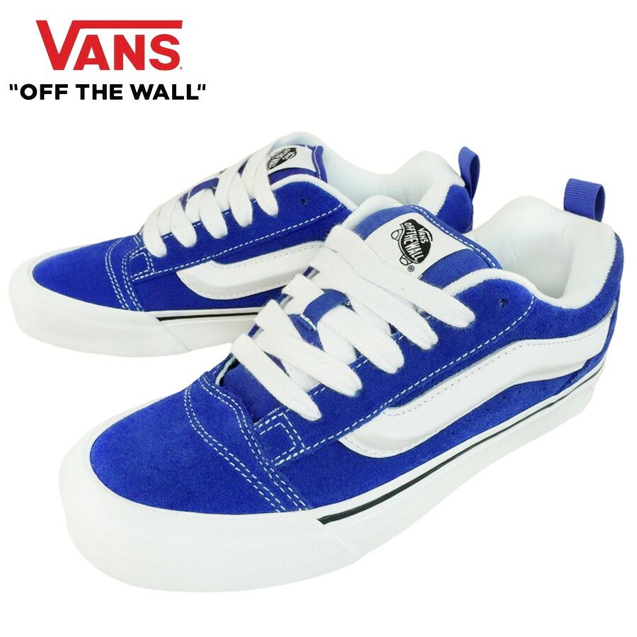 VANS スニーカーバンズ ヴァンズ KNU SKOOL ニュースクールBLUE ブルー 青ローカット ボリュームシルエット ストリートローカット メンズ レディース カジュアル|THE MATERIAL WORLD