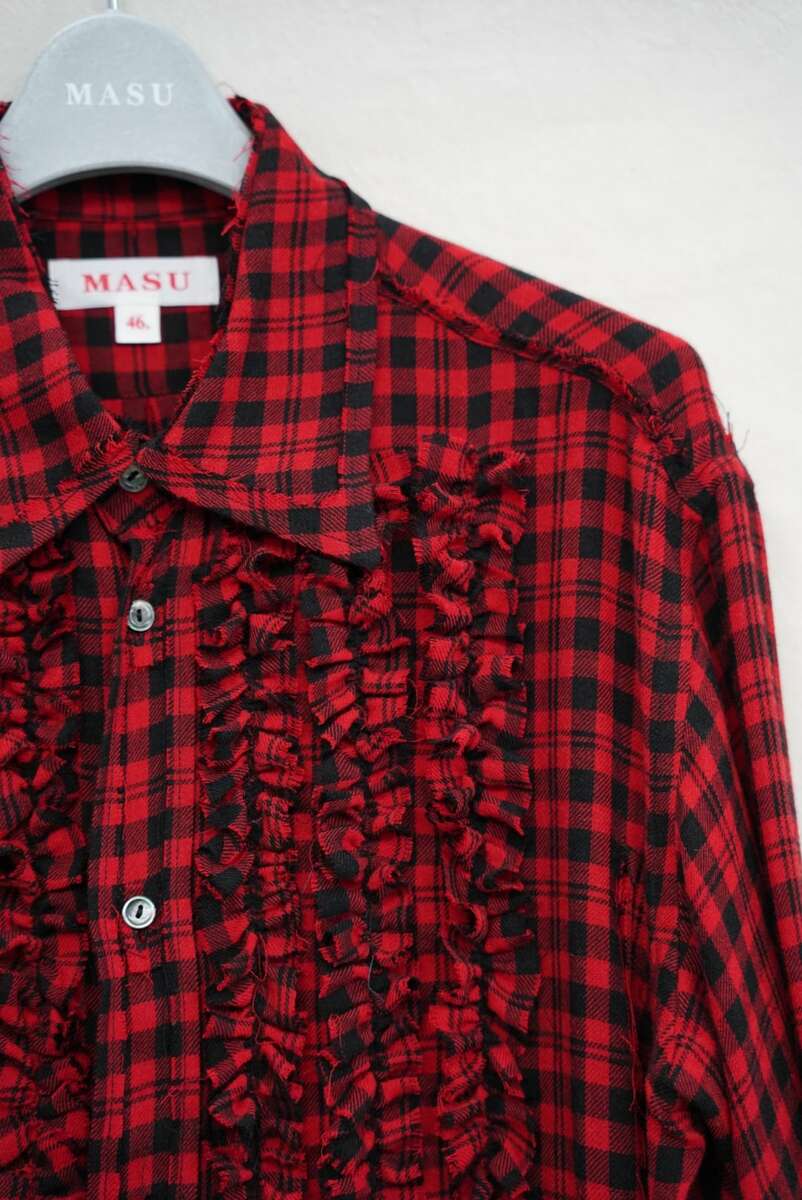 MASU GRUNGE PLAID SHIRT(RED) トップス | windowmaker.com