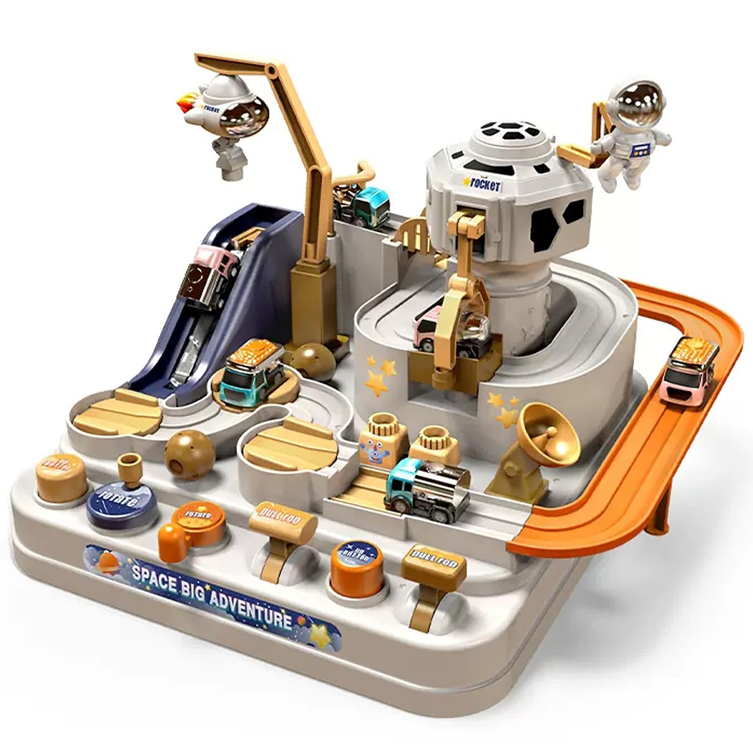 楽天市場】知育玩具 車 おもちゃ レース トラック大冒険 人気 電池不要