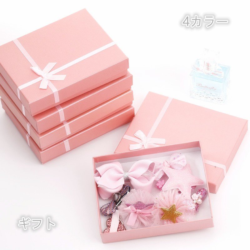 かわいいヘアクリップセット 女の子 ヘアピン 髪飾り 赤ちゃん 97 以上節約 キッズ 子供 K0104 ギフトボックス誕生日 10個セット クリップ プリンセス プレゼント