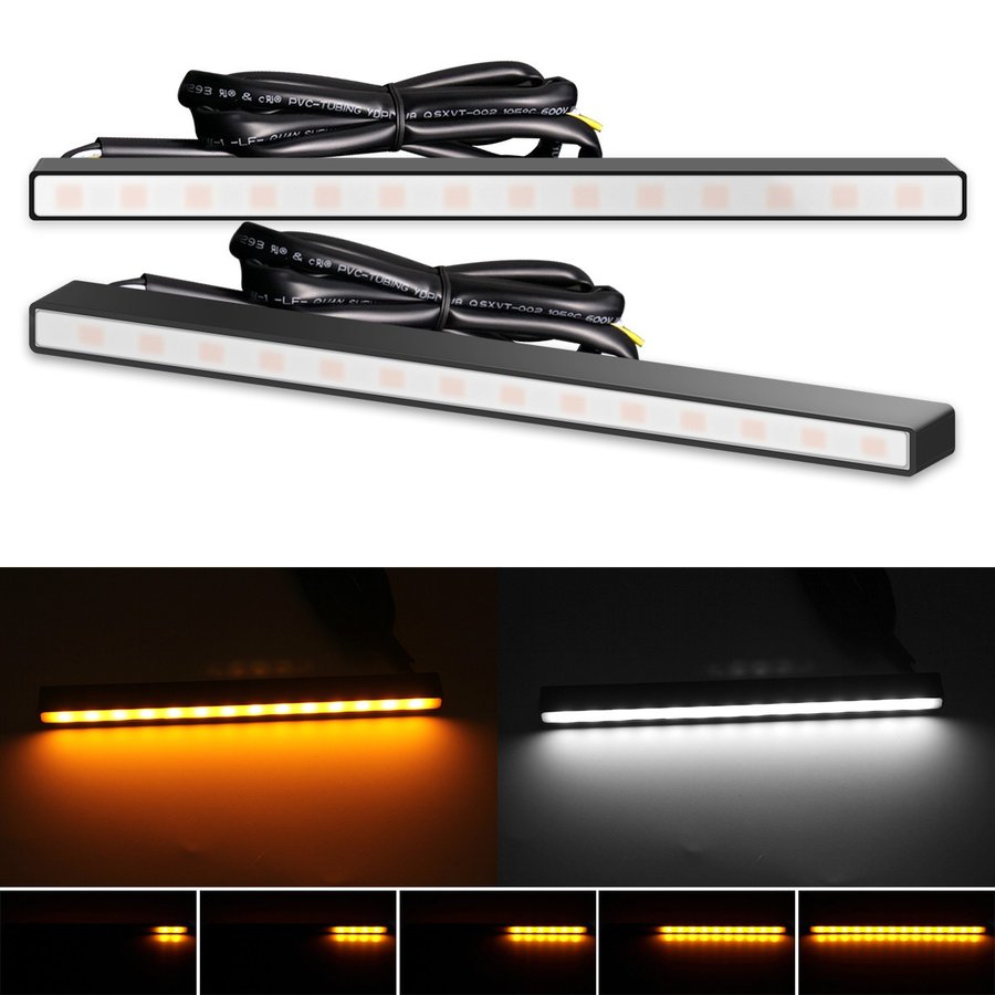 楽天市場】LED デイライト アンバー/ホワイト 切替式 連動機能 ダブル