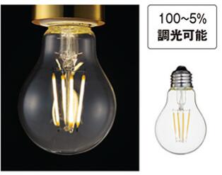 楽天市場】オーデリック LED電球フィラメント形 調光 口金E26 LDA4L/C